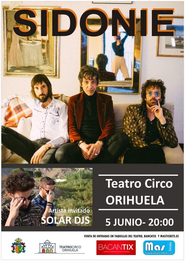 Concierto Sidonie +Solar Dj en Orihuela
